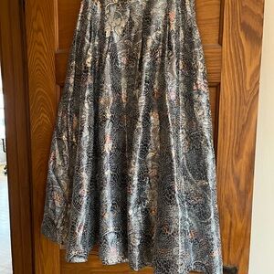 Anthropologie Metallic A-Line Skirt
